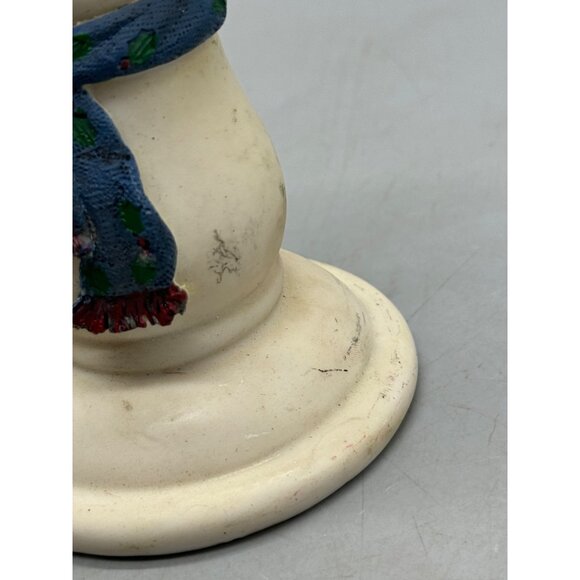 Vintage Christmas Growth Cooperate 2000 Snowman Taper Candle Holder READ - Picture 2 of 8